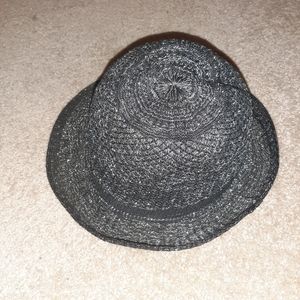 Shiny Black High Fashion Summer Hat